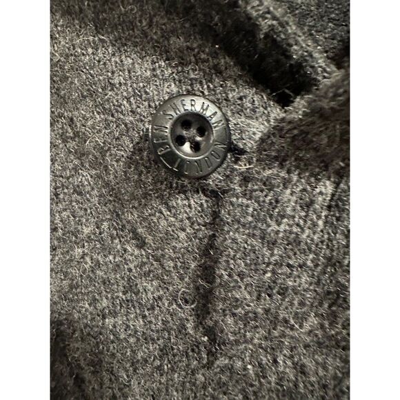 Ben Sherman Charcoal Gray Lambswool Mock Neck Pullover Cableknit Sweater XL - Picture 5 of 9